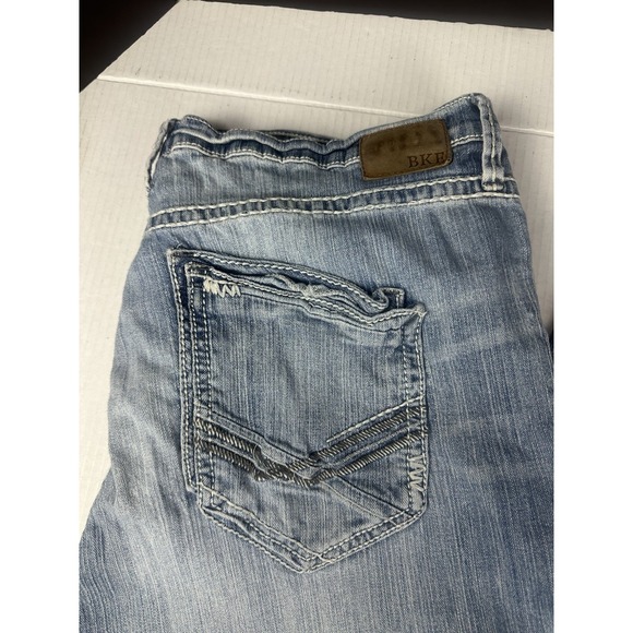 BKE Buckle Men's Jeans Seth 40R Blue South Western Stitch Medium Wash #27 - Picture 2 of 7